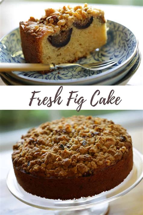 fig cake recipe  crumb topping entertaining  beth recipe