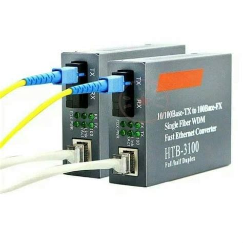 jual media converter fo fiber optic  lan utp  htb  netlink