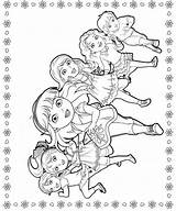 Dora Friends Coloring Pages Alana Fun Kids Avalor Template sketch template