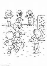 Football Boys Colouring Playing Pdf Mummypages Pages Ie Sport sketch template