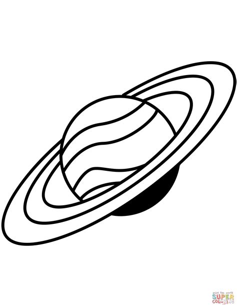 saturn coloring page  printable coloring pages