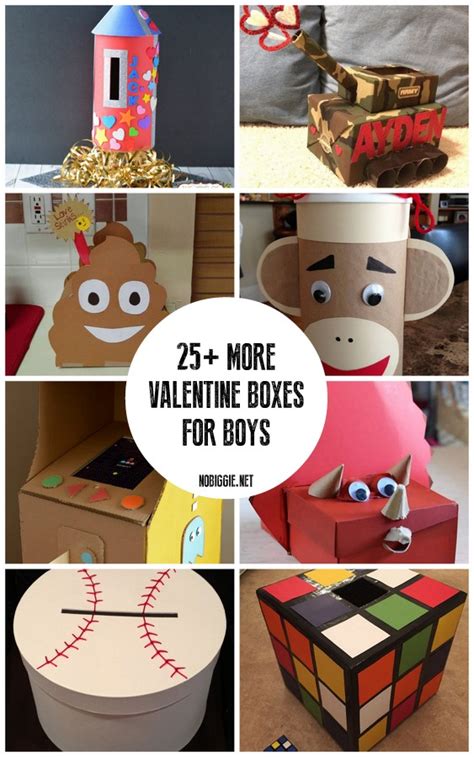 valentine boxes  boys nobiggie