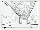 Viaducts Under Colouring Vancouver sketch template