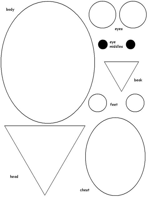 shape owl template owls pinterest