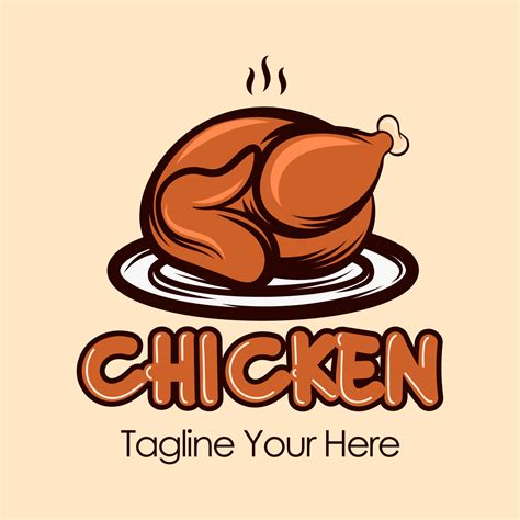 grilled chicken logo chicken logo vector illustration  vector