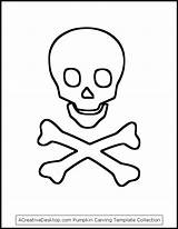 Skull Crossbones Coloring Pirate Printable Template Stencil Pumpkin Pages Drawing Kids Halloween Templates Stencils Carving Skulls Party Library Clipart Flag sketch template