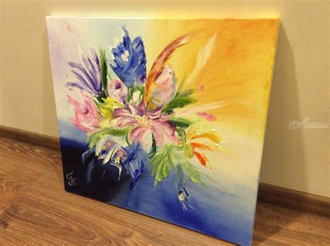 Dreams Abstract Floral Oil Painting Contemporary Art