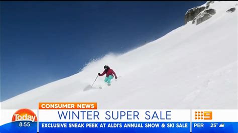 aldis highly anticipated snow gear sale kicks  tomorrow snow skiing snow gear ski sale