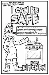 Kitchen Poster Color Safe Safety Posters Fire Red sketch template