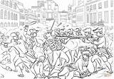 Massacre Revere Eua Estados Históricos sketch template