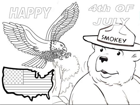 printable smokey  bear coloring pages alixfizet
