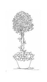 Topiary sketch template