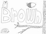 Brown Sheet Colouring Colours sketch template
