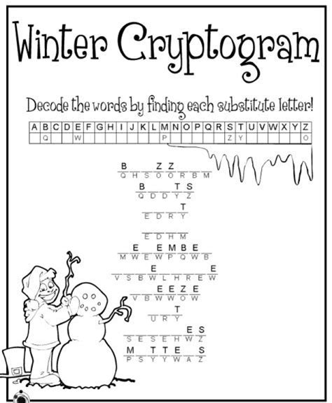 printable cryptograms cryptograms cjrl kids zone