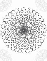 Coloring Mandalas Spirals Zentangle sketch template