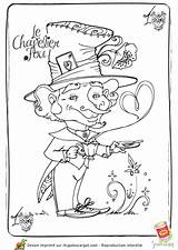 Chapelier Merveilles Fou Coloriage Adult Greatestcoloringbook Hugolescargot Hugo Coloriages sketch template