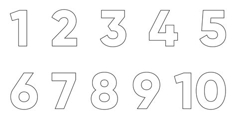 number  images printable