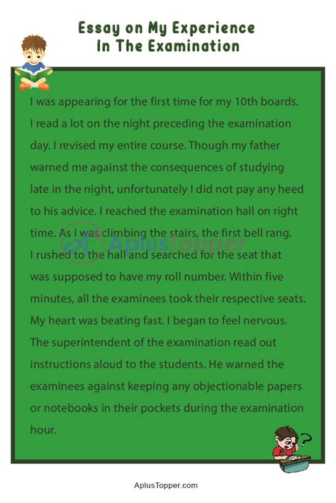 experience   examination hall essay essay   experience