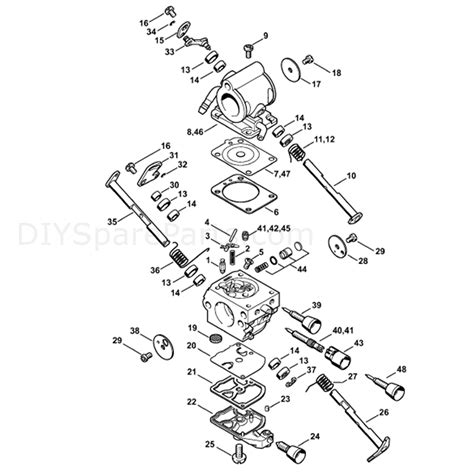 stihl ts   disc cutter ts   parts diagram carburetor cq sb