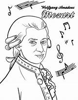 Mozart Musique Compositeurs Malvorlage Amadeus Printable Piano Figaro Marriage Enseignement Musiciens Musicales Pédagogiques Outils Activités Professeurs Préscolaire Elementary Sn sketch template