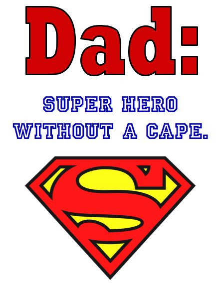 super dad printable  pinterest project super dad dad