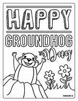Groundhog Makeitgrateful Punxsutawney Brownie sketch template