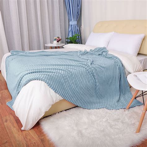 soft microplush velvet blanket luxurious fuzzy fleece throw  season lightweight bed
