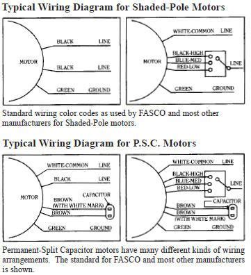 fasco furnace motor wiring diagrams