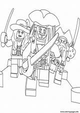 Coloring Pirates Lego Jack Pages Running Printable Print sketch template