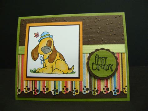 stamped designs blog  birthday card  dog lovers