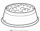 Dog Bowl Printable Clipart Coloring Bone Drawing Bowls Clip Decoration Dish Pages Coolest Printables Patrol Paw Cliparts Birthday Food Party sketch template