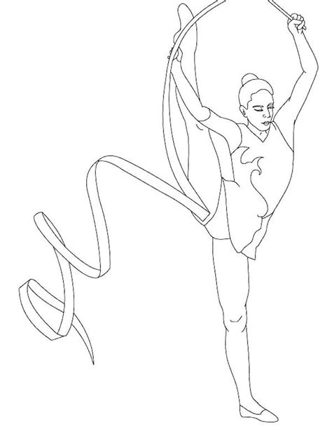gymnastics coloring pages  girls gymnastics coloring pages sports
