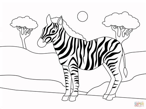 coloring picture zebra  printable zebra coloring pages  kids