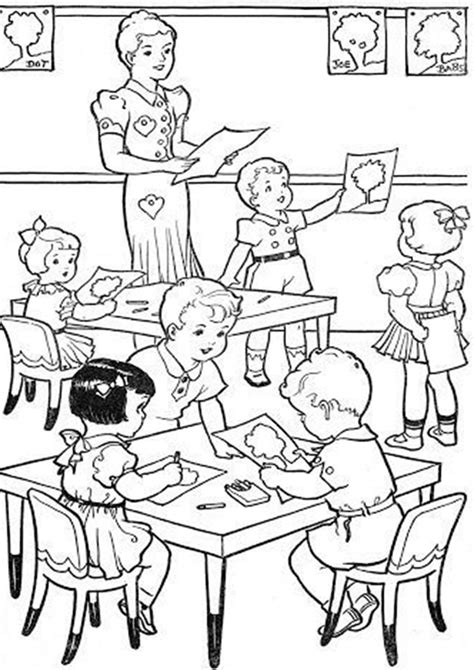printable coloring page school classroom coloring pag vrogueco