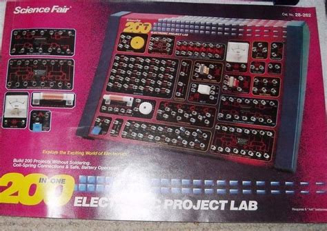 manual  science fair    electronic project kit lab catno    sale