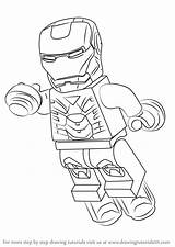 Lego Iron Man Draw Drawing Step Coloring Pages Drawingtutorials101 Tutorials Printable Learn Color Print sketch template