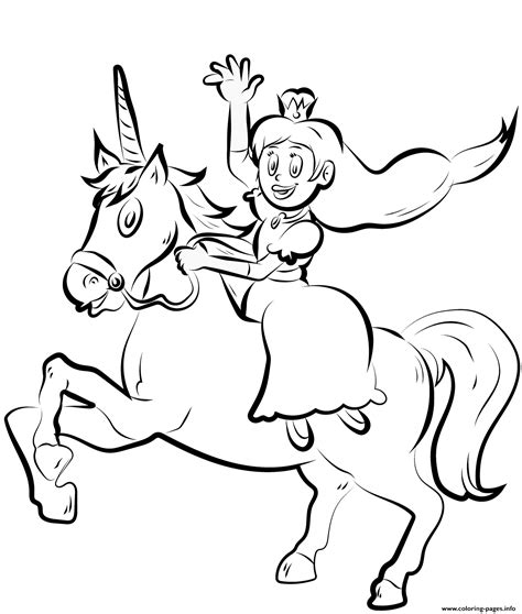 princess unicorn printable coloring pages