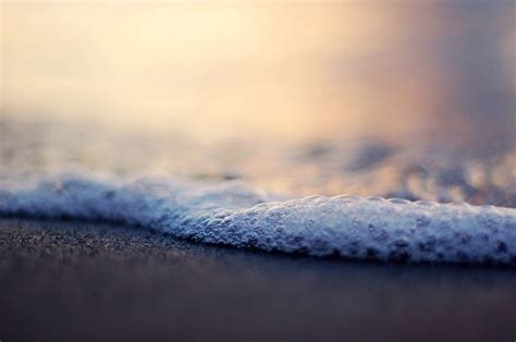 bubbles blur wave sand beach water sea hd wallpaper freehdwall