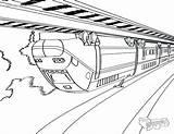 Train Coloring Pages Freight Subway Getcolorings Getdrawings sketch template