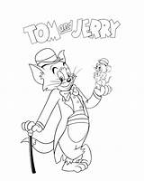 Jerry Tom Coloring Pages Cartoon sketch template