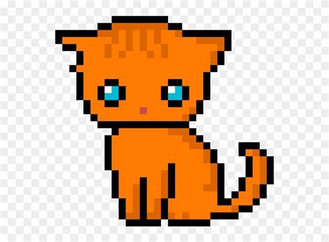Cat Redhead Tiger Pixel Art Minecraft Hd Png Download