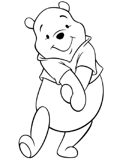 pooh bear coloring pages  printable pooh bear coloring pages