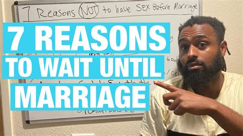 7 Reasons Not To Have Sex Before Marriage Youtube