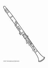 Clarinet Coloring Drawings Pages Music Drawing Instrument Para Musical Instruments Oboe Colorear Yrs Chair 1st Sheet Dibujo Clarinete Choose Board sketch template