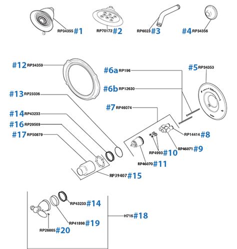 delta single handle shower faucet parts diagram reviewmotorsco