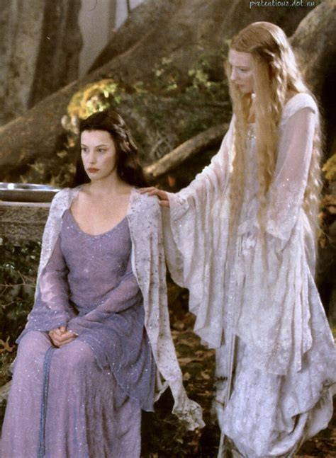 lord of the rings arwen and galadriel deleted scene