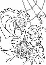 Beast Coloring Beauty Pages Printable Kids sketch template