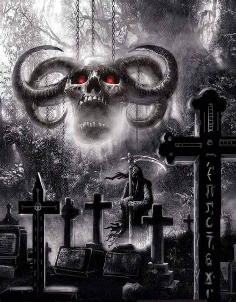 satanic demonic demon 666 scary art skulls drawing dark art drawings