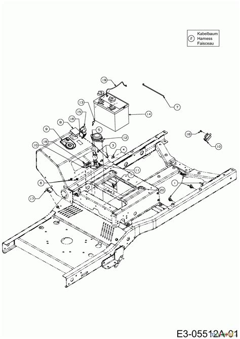 cub cadet  turn  force   aibhb  electric parts wiring diagram