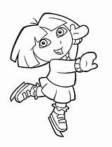 Coloring Pages Ice Skating Dora Colouring Printable Print Kids Popular Color sketch template